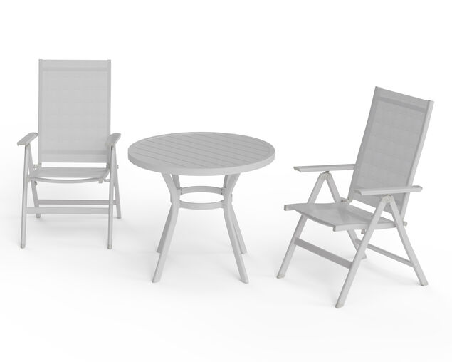 Frankie-Jette 3 Piece Chat Setting - Bone