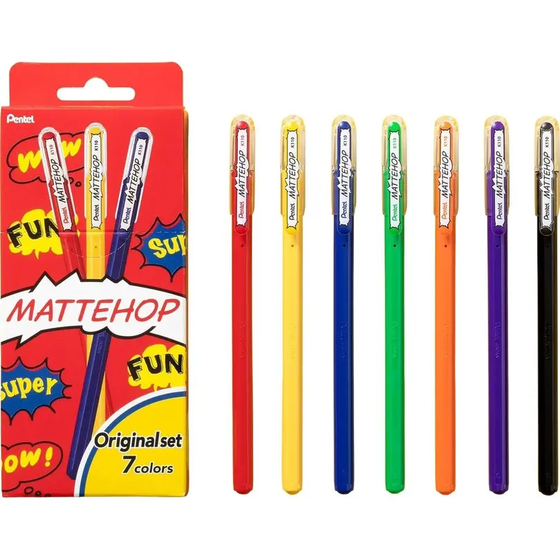 Kugelschreiber 7er-Set Mattehop Original
