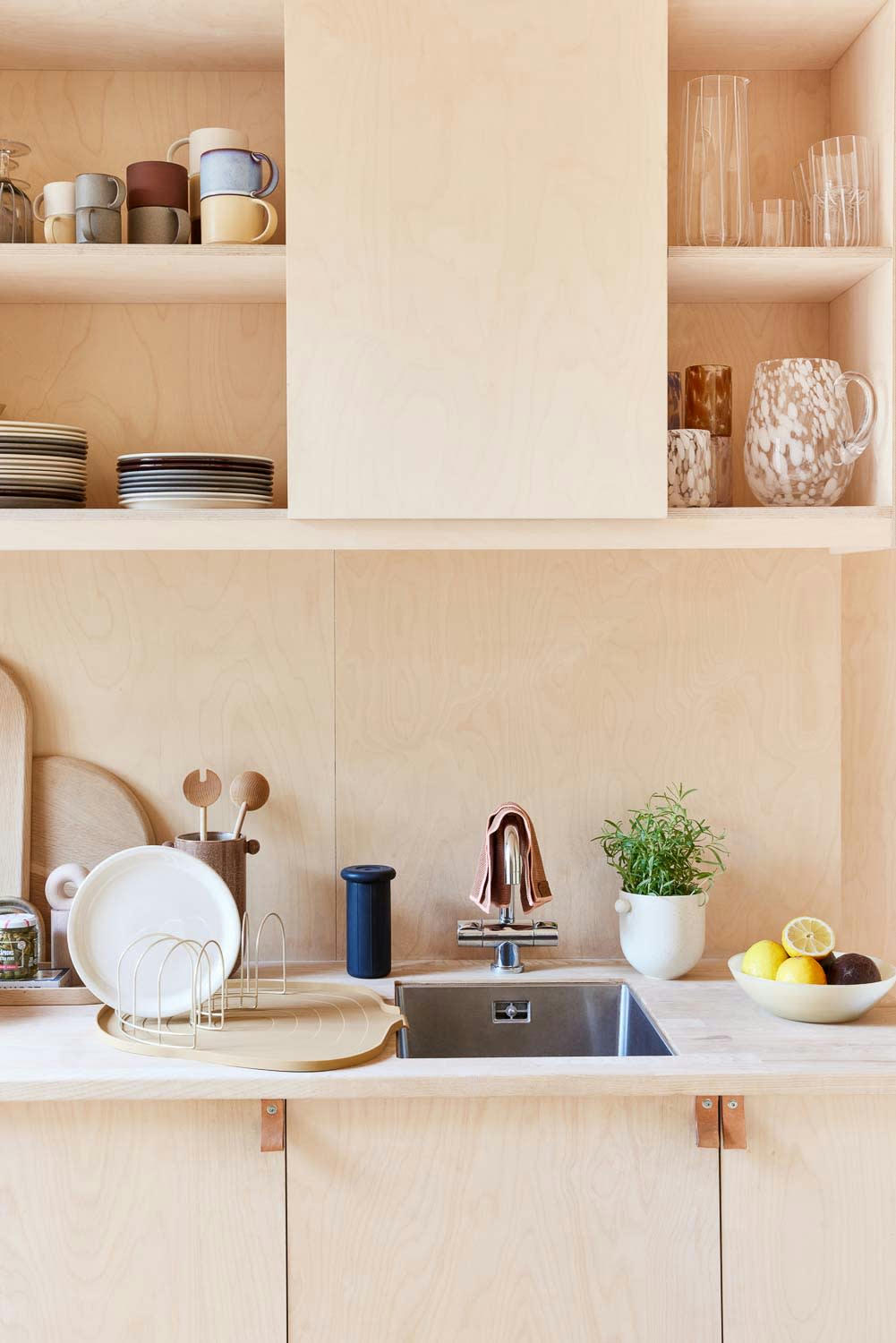 SAGA - Pot blanc en grès Ø15,5xH12,5cm