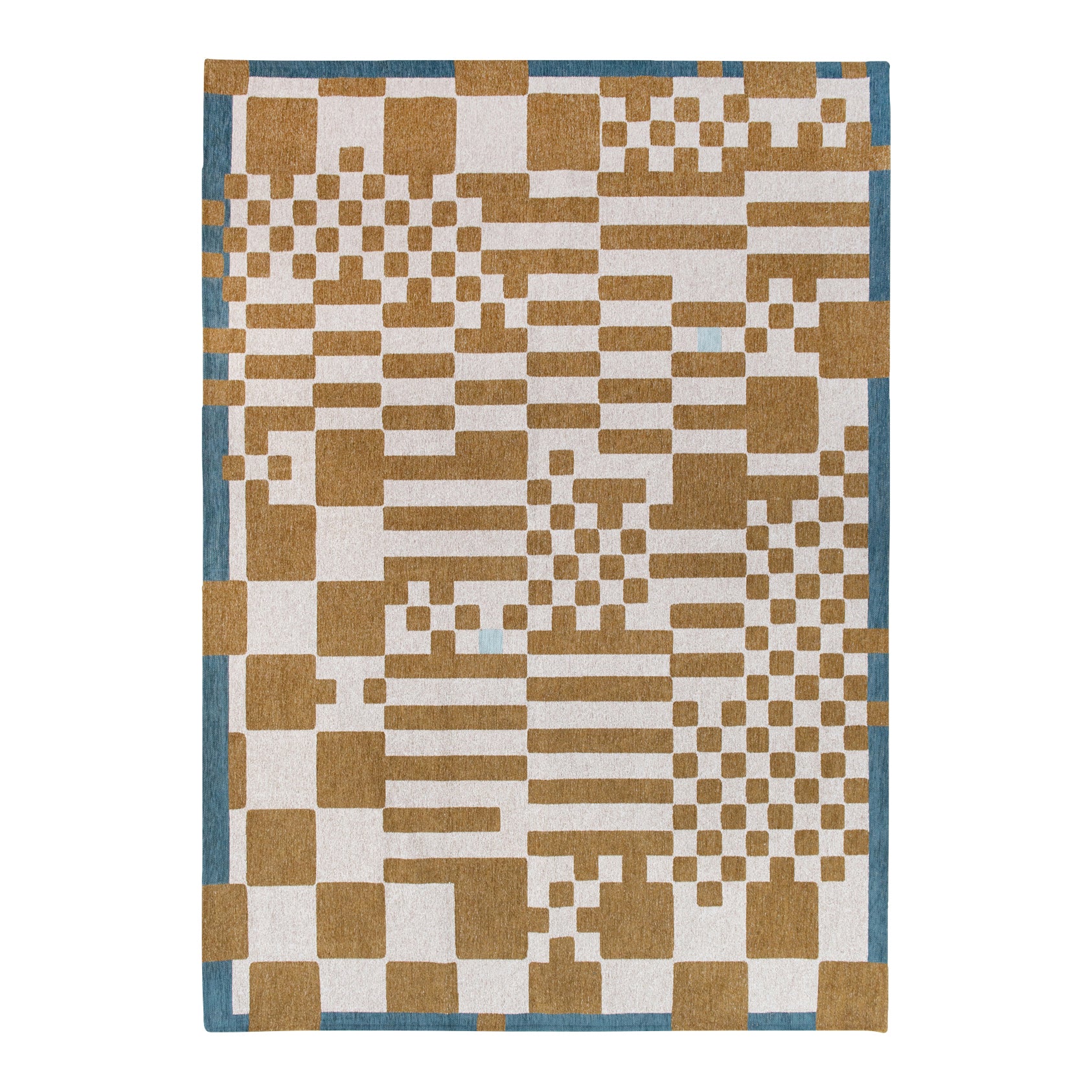 Louis de Poortere Craft Chess Vloerkleed 170 x 240 cm - Honey