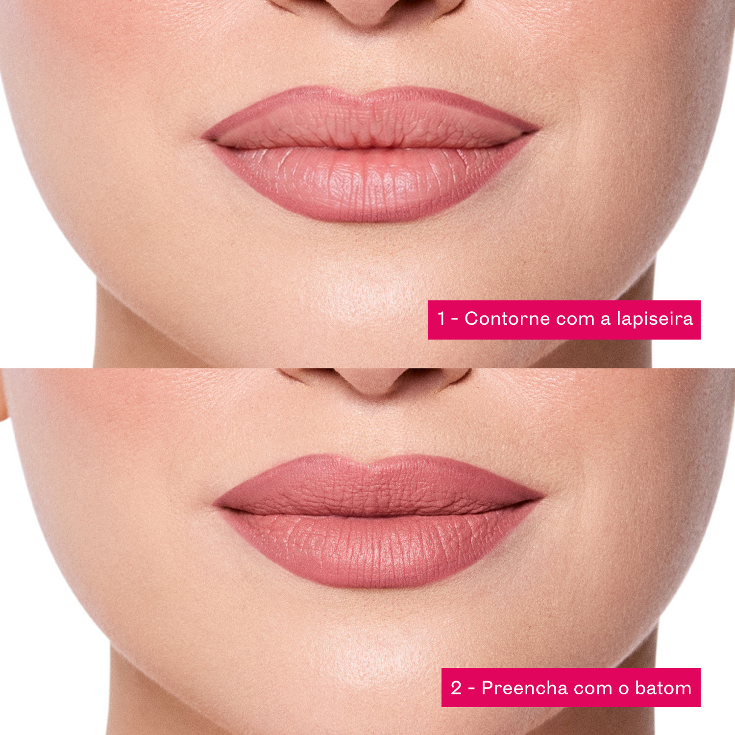 Lapiseira Labial Niina Secrets Soft Petals Rosé Pétala 1,2g