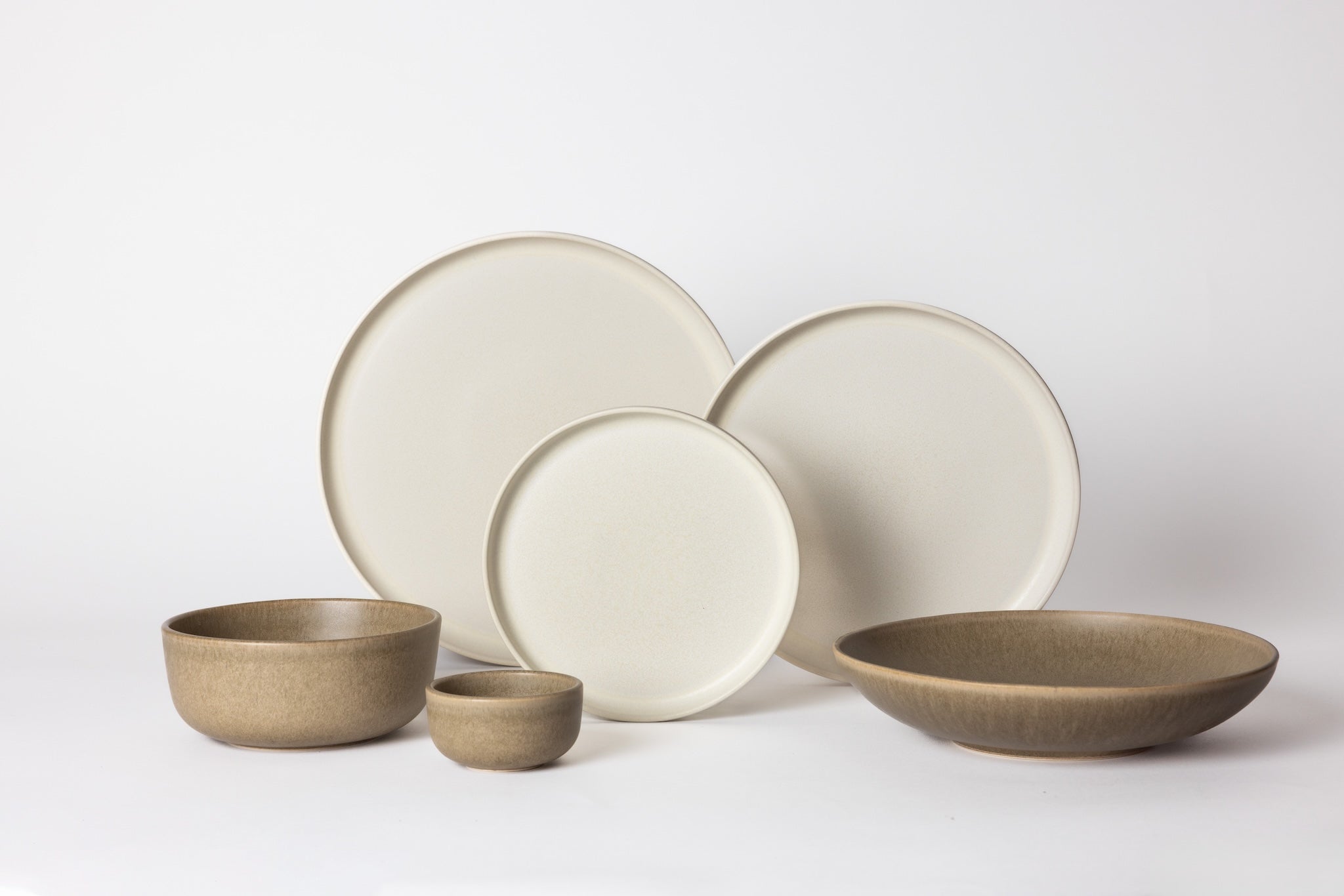 Mimo Homeware serviesset Dreamy Ivory & On The Rocks - 6-delig - 2 personen