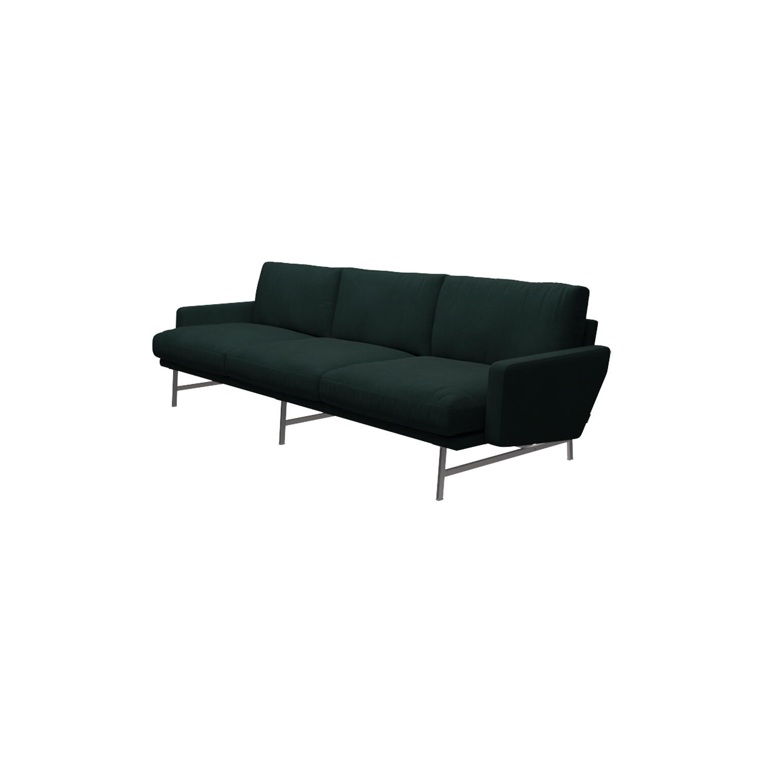 Lissoni&trade; PL113S sofa, dark green 1161