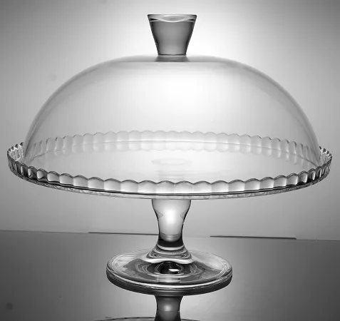 Patera na nodze 32 cm z kloszem Pasabahce - Patisserie 1D.PAT.95200