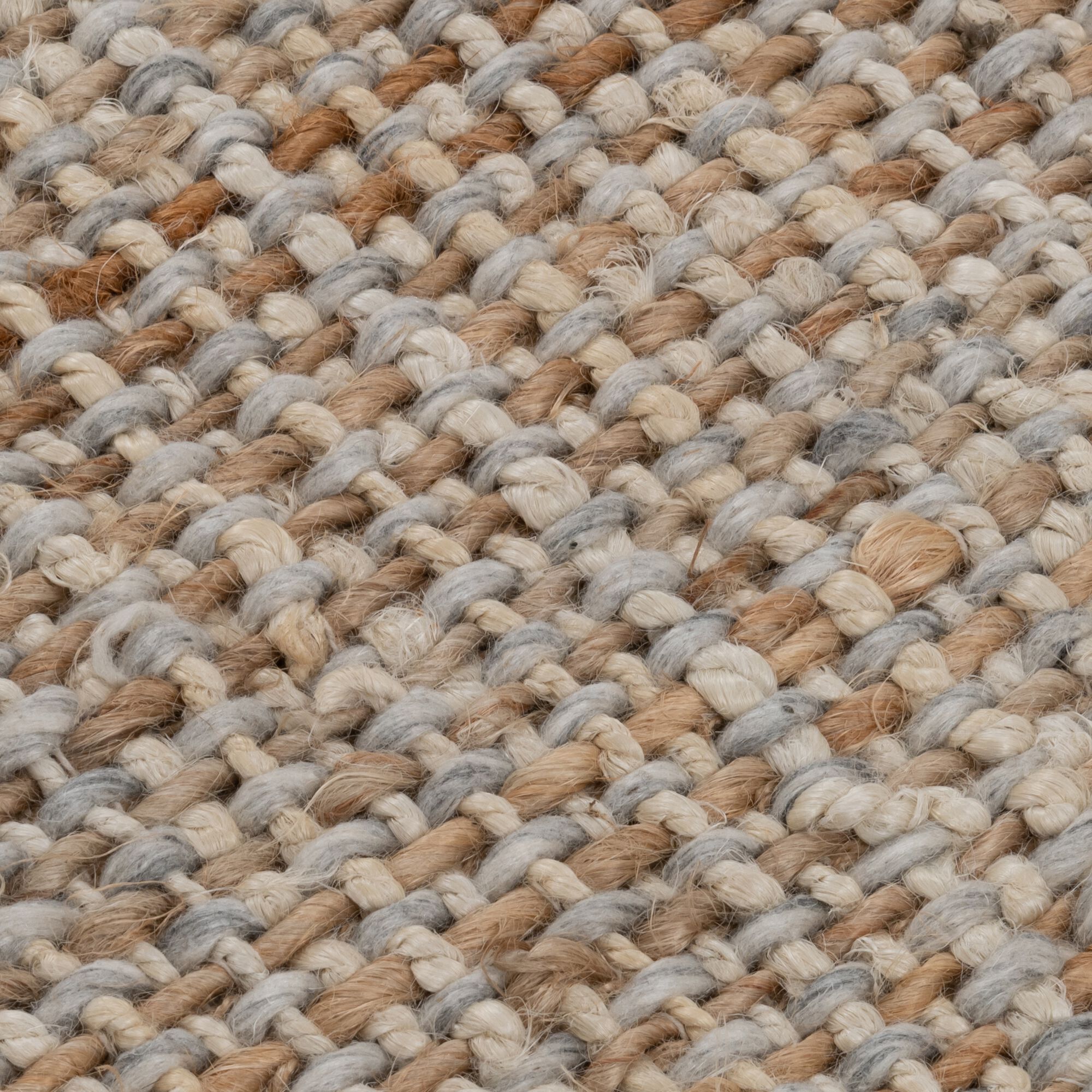 NIOLON - Tapis tressé en jute - naturel 120x170cm