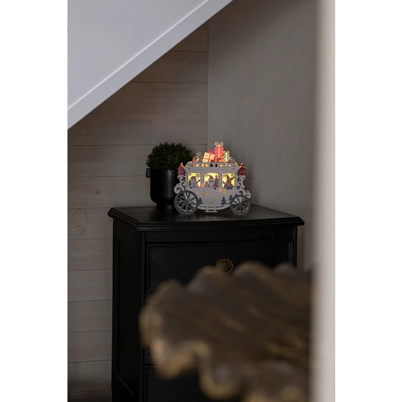 LED-Szenerie, Timerfunktion, LxBxH: 25,8x9x24,7 cm, naturfarben