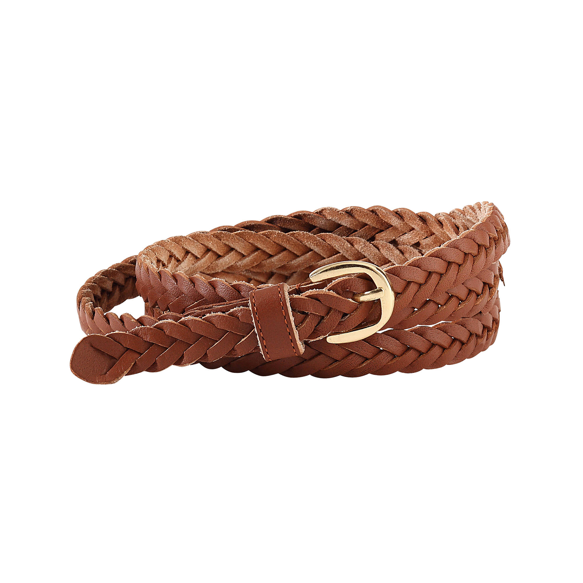 Ceinture tressée, cuir