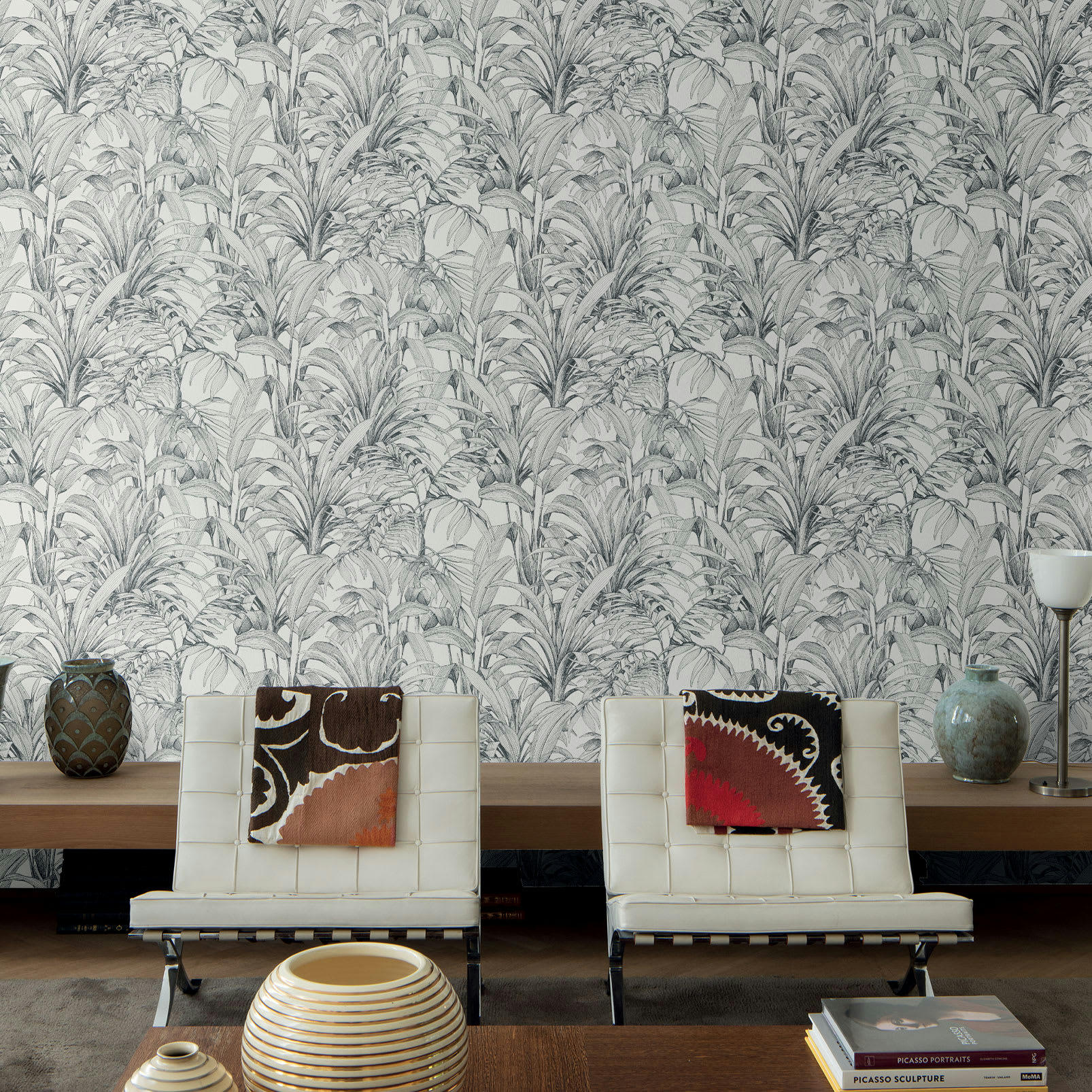 - Papier peint dessin banana jungle 53x1000cm