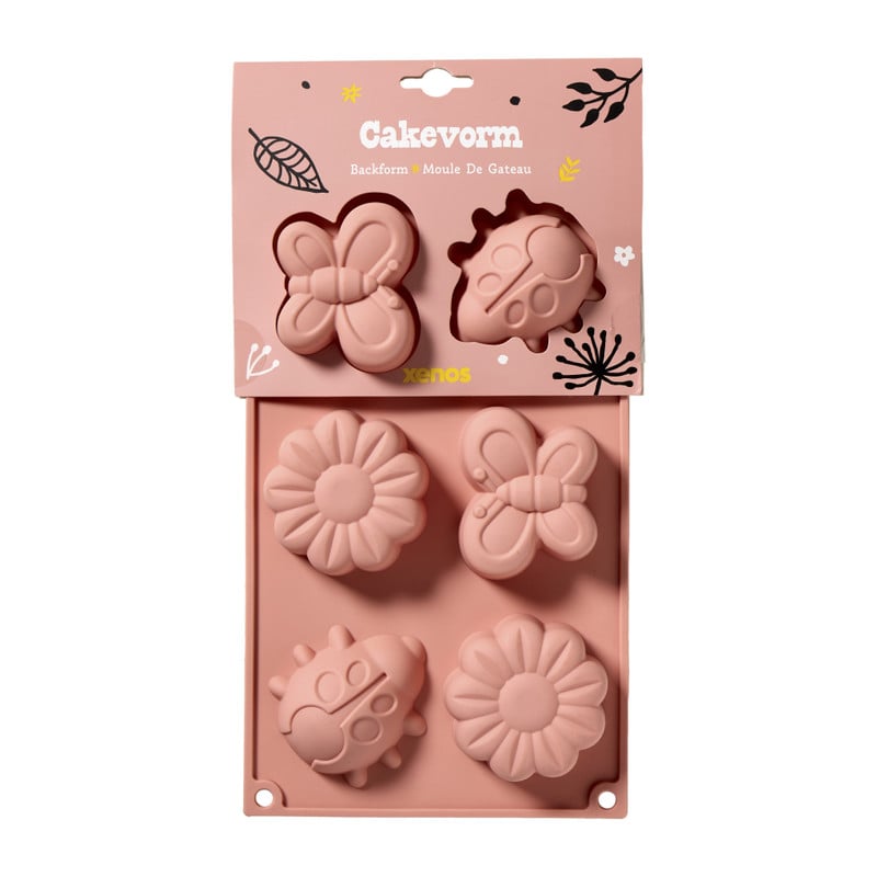 Bakvorm bloemen - siliconen - 3x28.5x17 cm