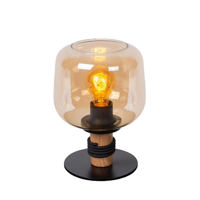 Lampe de table Ilona noire E27 40 W LUCIDE