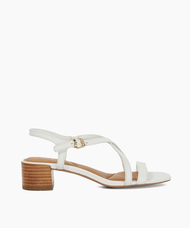 Jordin White - Block Heel Sandals