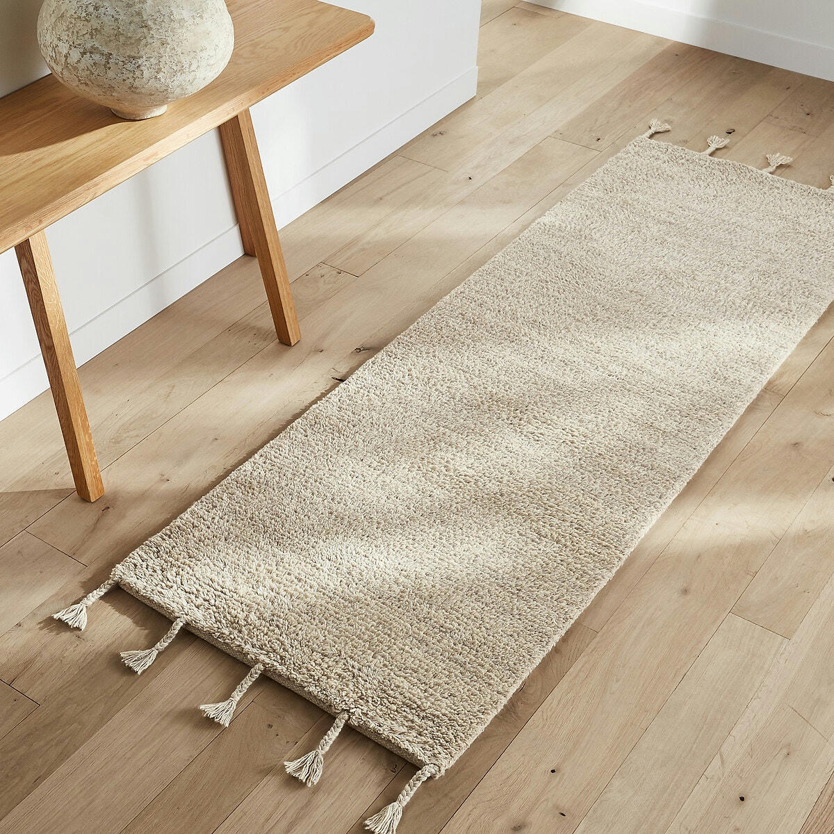 Tapis de couloir 100% laine, noué main, Neroli