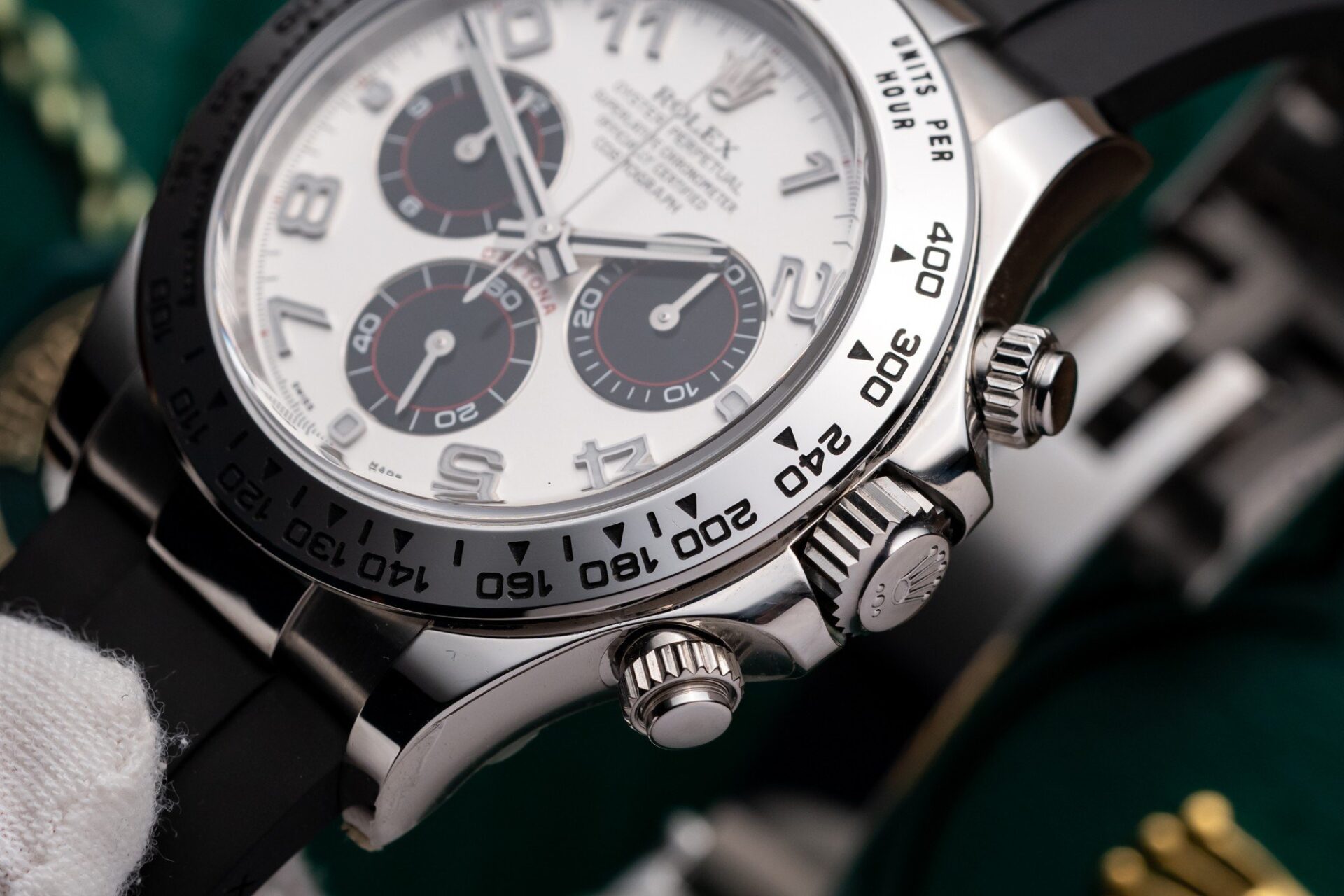 Rolex Daytona 116509LN 904L Steel White Arabic Dial 40mm Oysterflex Super Clone