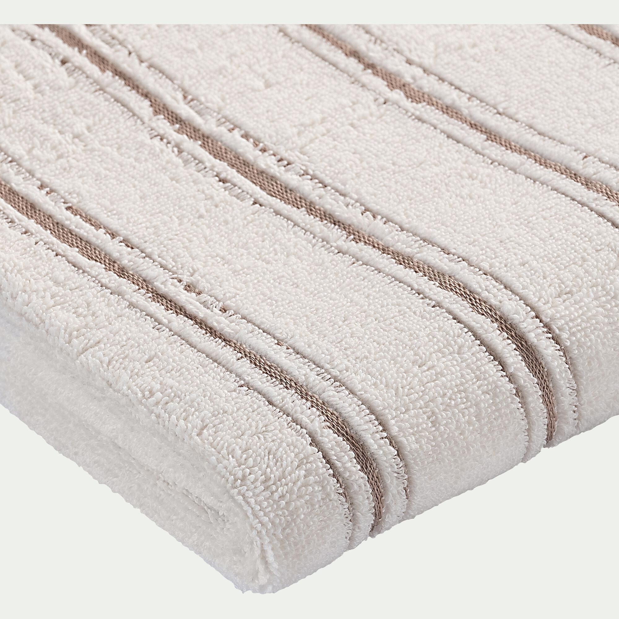 ROMY - Serviette de toilette en coton 50x100cm - blanc ventoux