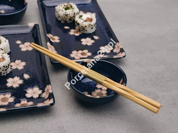Zestaw do sushi dla 2 osób (4 el.) z pałeczkami Tokyo Design Studio - Sakura Navy 33759