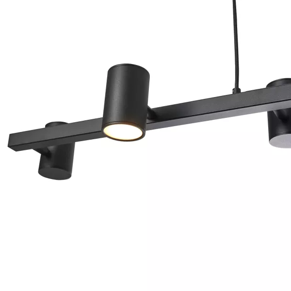 Lampa Wisząca Noe Long 6xGU10 czarna PL0111-BK