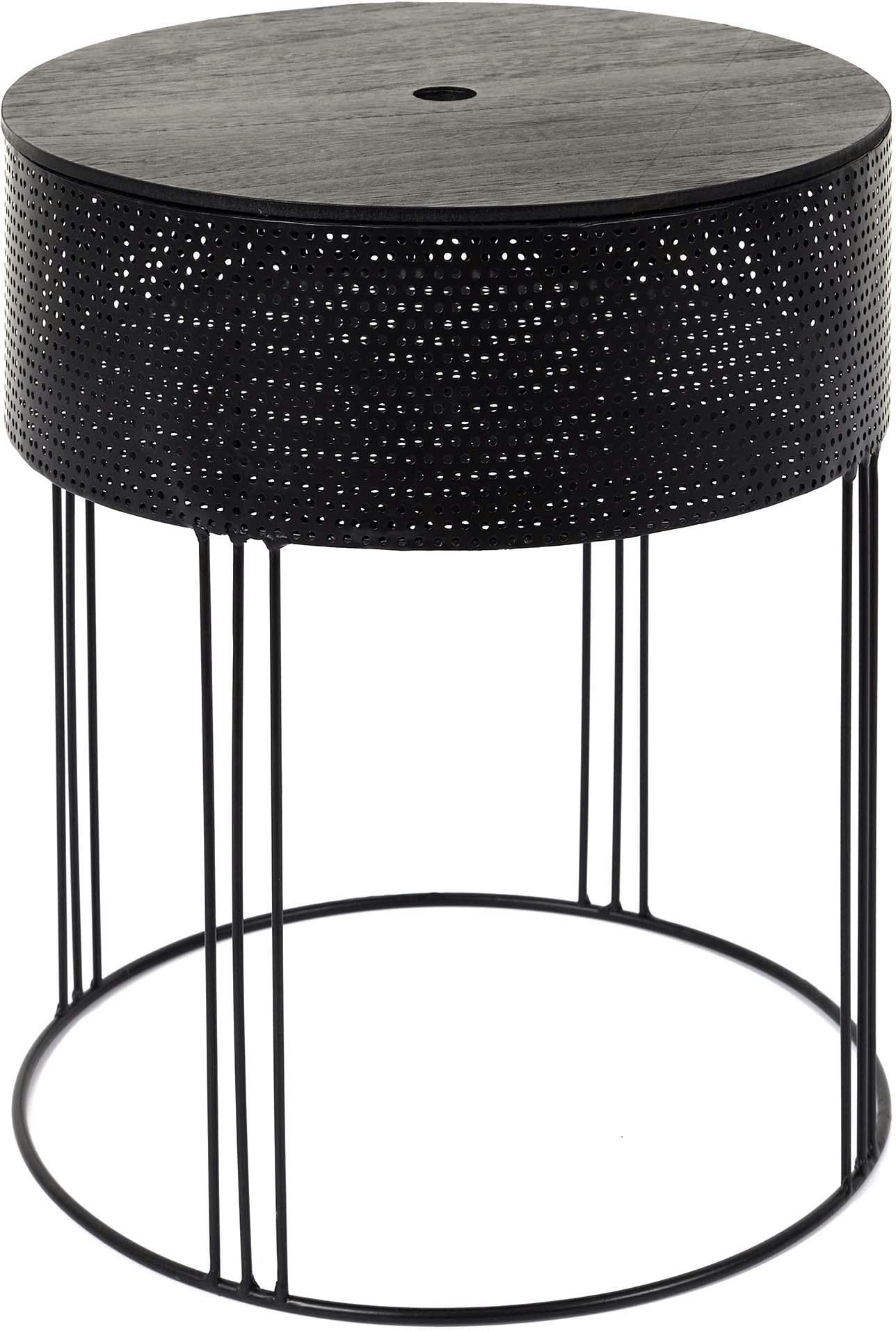 CHESTER - Table d'appoint coffre intégré