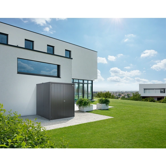 Gerätehaus »Geräteschrank«, BxHxT: 156 x 184 x 155 cm (Außenmaß), Gr. 150 large, dunkelgrau-metallic