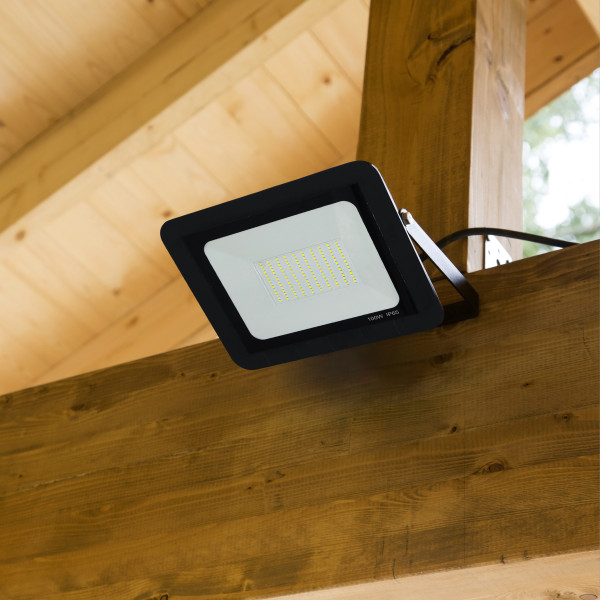 Naświetlacz halogen POLczarny LED 100W 8200lm 6500K IP65 Polux