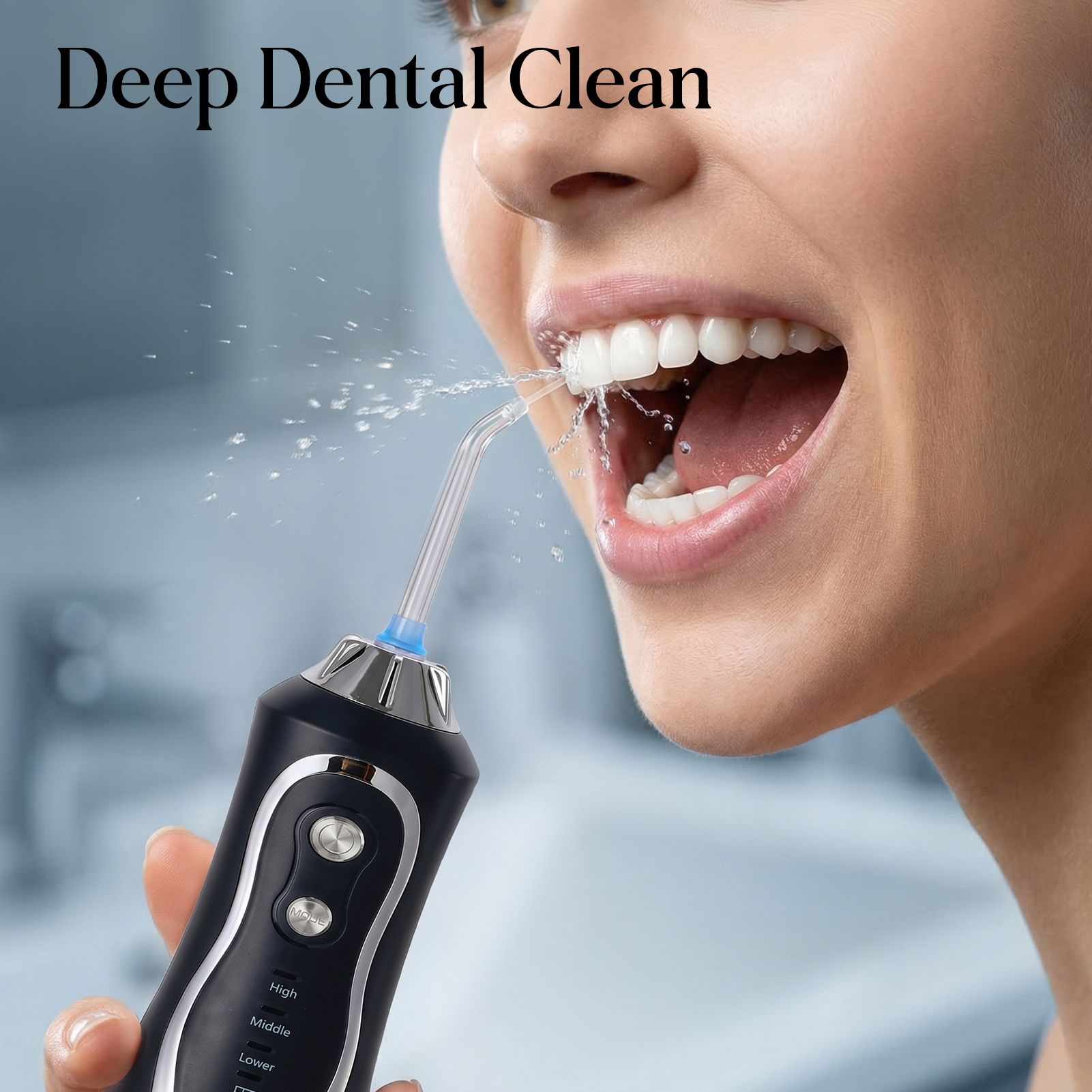 SHEONLY Portable Cordless Water Dental Flosser Oral Irrigator