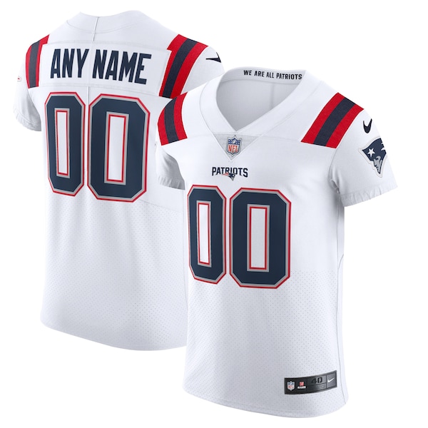 New England Patriots Nike Vapor Elite Custom Jersey - White
