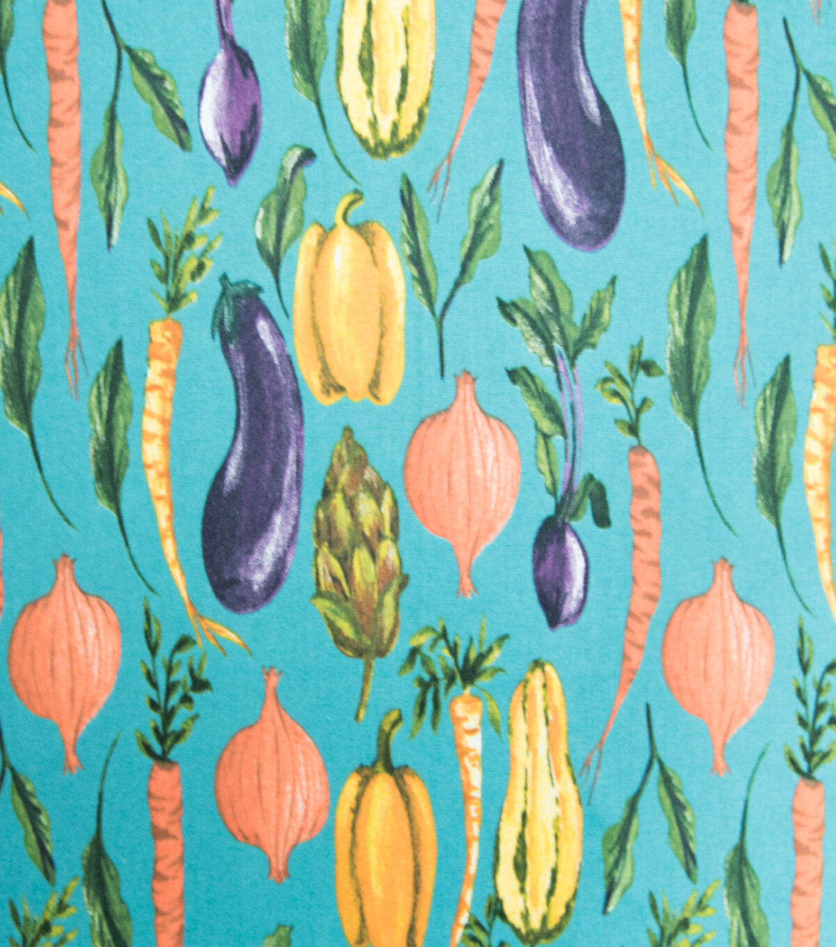 Multi Color Veggies Super Snuggle Flannel Fabric