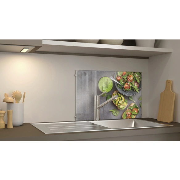 Glasboard »Fresh Avocado«, mehrfarbig, Glas