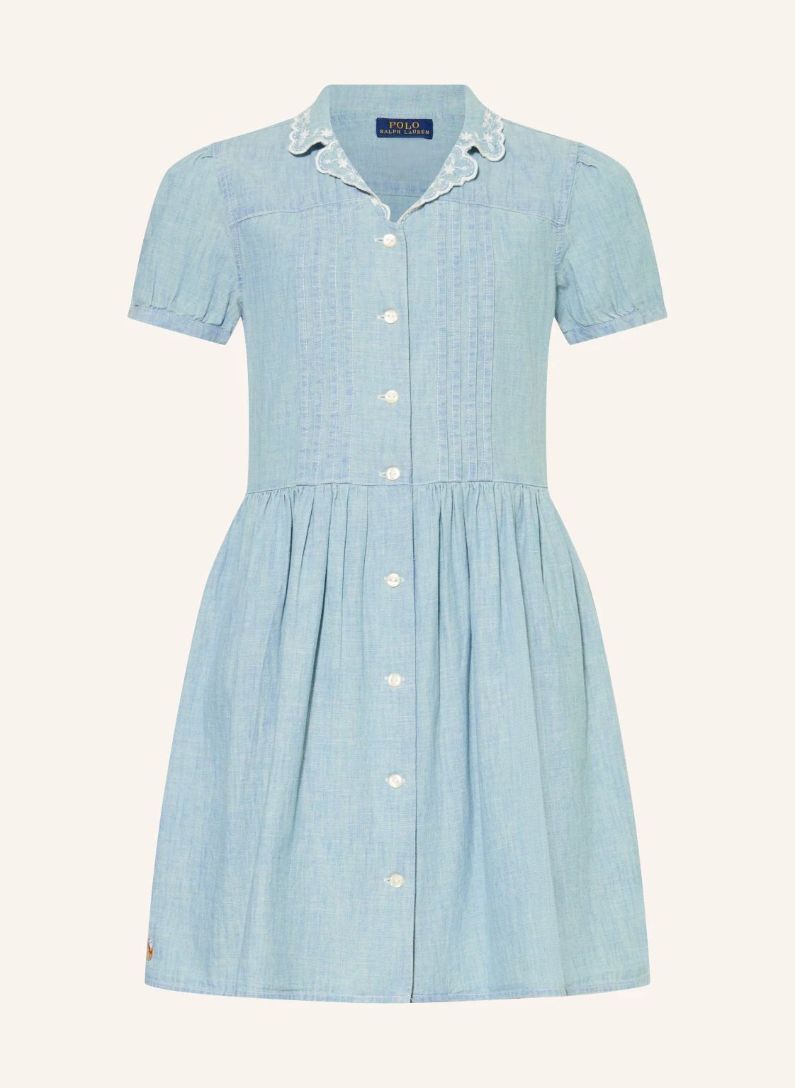 POLO RALPH LAUREN Hemdblusenkleid in Jeansoptik
