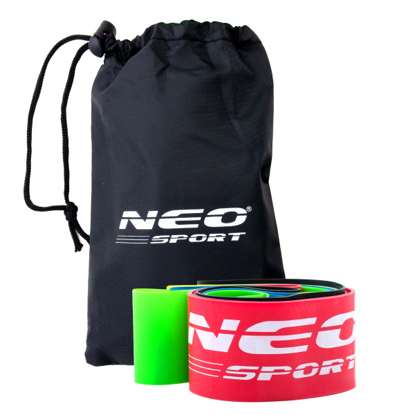 Zestaw 5 gum do ćwiczeń, mini bands Neo-Sport