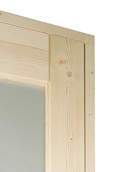 Bloc Porte bois épicéa HORIZON 1 vitrage 830 droit