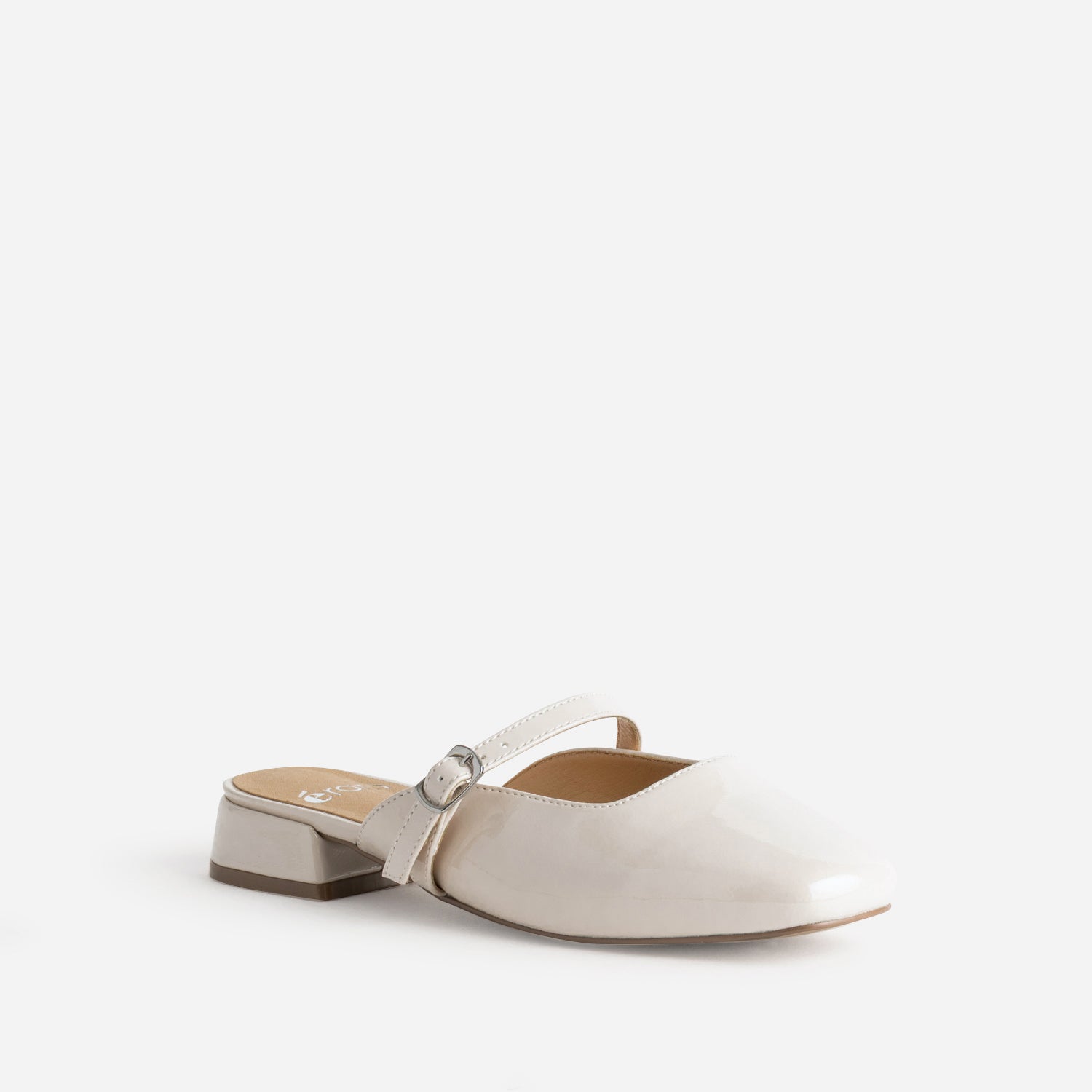 Babies mule beige vernie