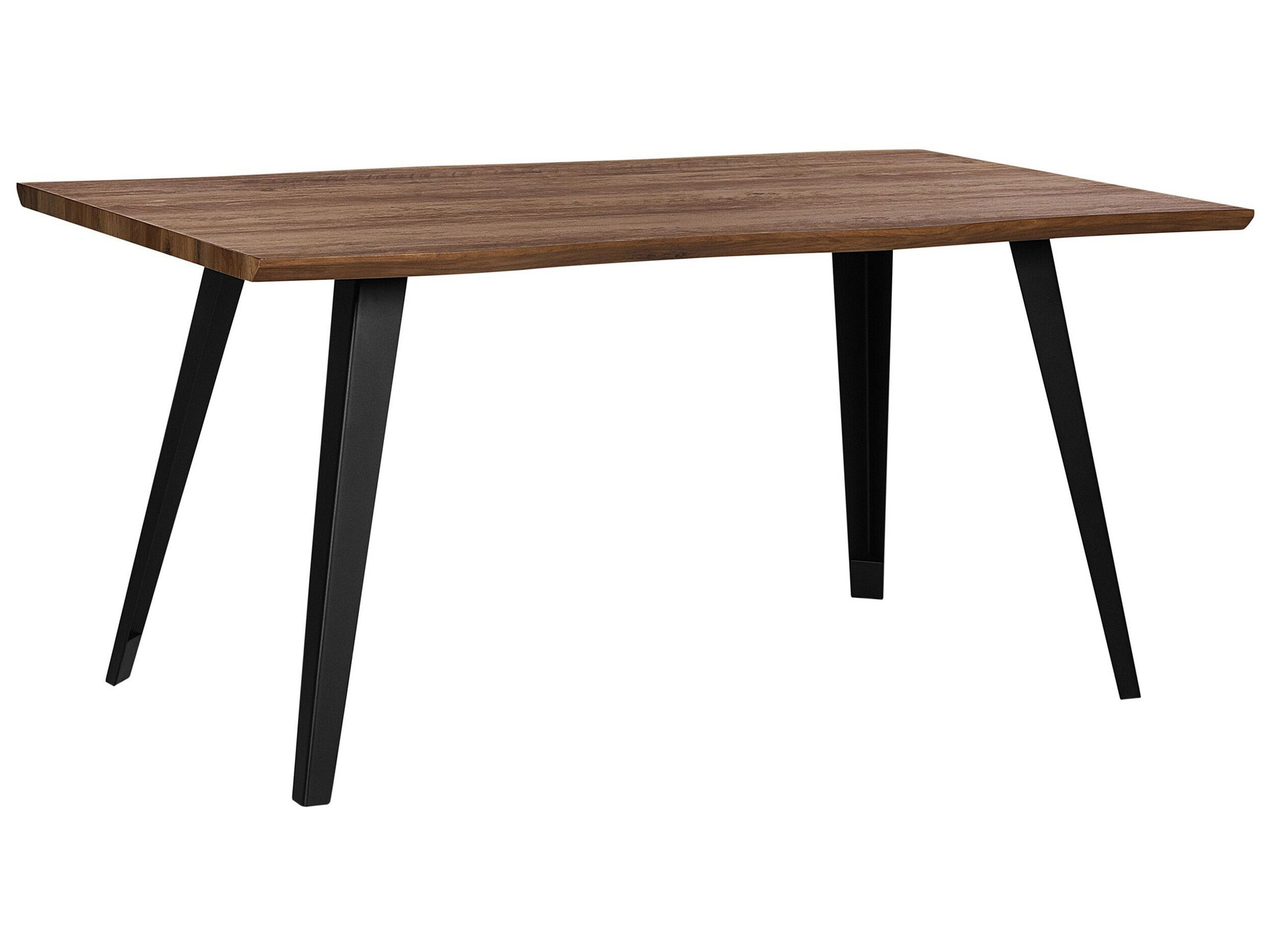 Stół do jadalni prostokątny 160x90 brązowy