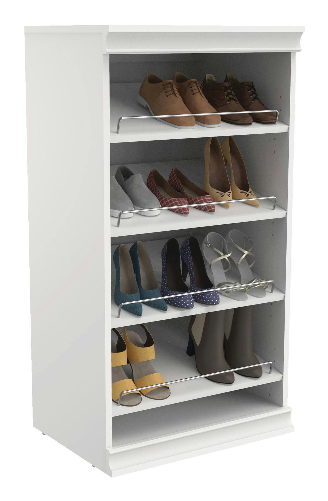 ClosetMaid Modular Stackable Shoe Rack, White