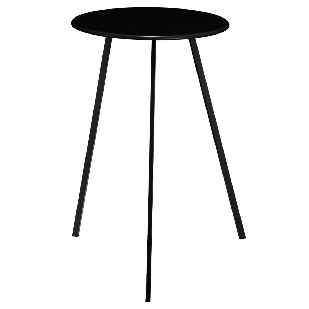 Mica Decorations Seatle Bijzettafel voor Buiten - Bijzettafel Rond H58 x Ø38 cm - Metaal met Smalle Poten - Tafeltje voor Balkon of Tuin -