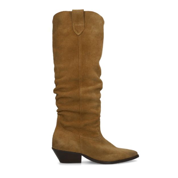 Cognac suède cowboylaarzen