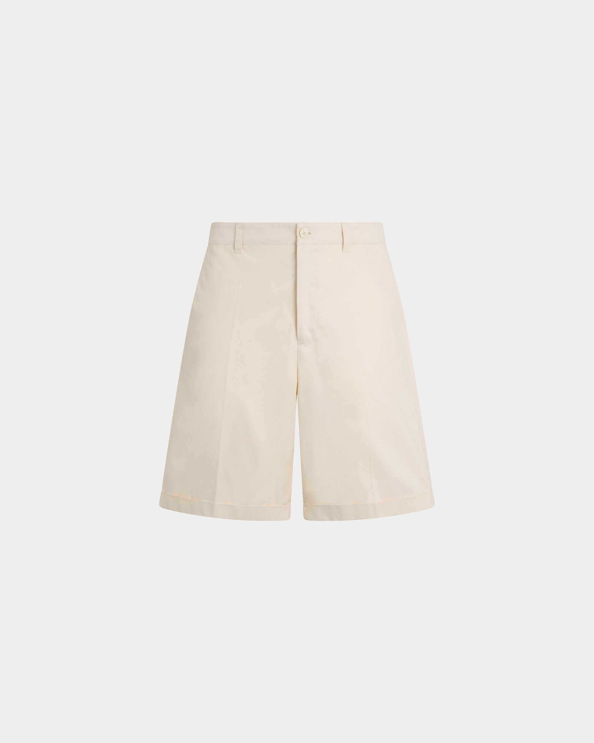 Shorts aus Baumwolle in Elfenbein aus der Tennis-Kollektion