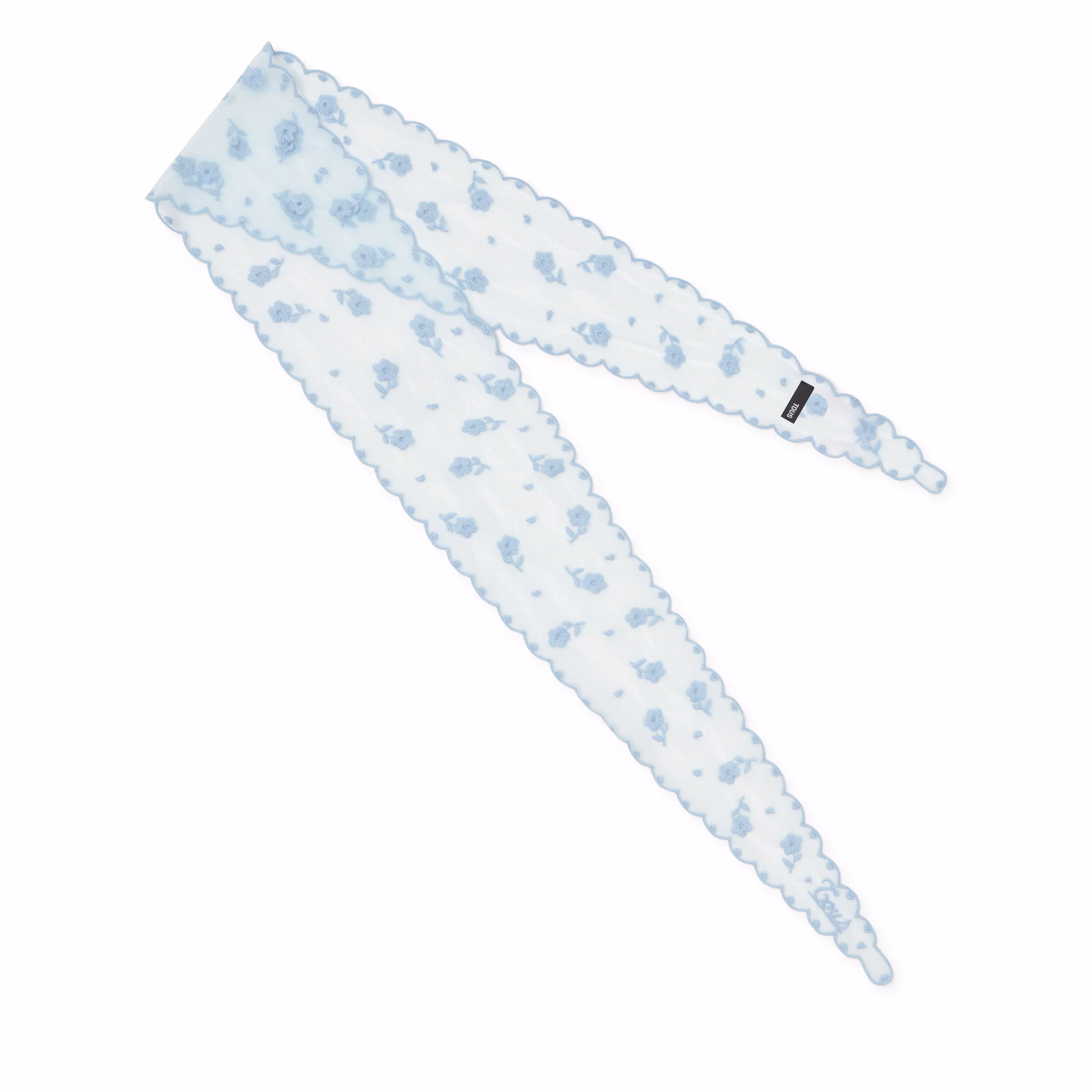Pañuelo bordado azul cielo TOUS Daisy