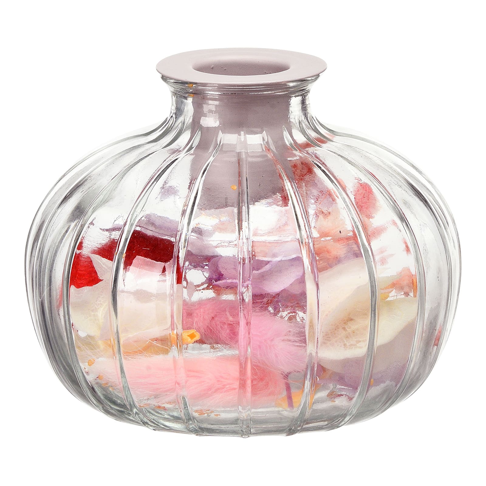 Stabkerzenhalter-Set Blumen Rosa, 2 -tlg.