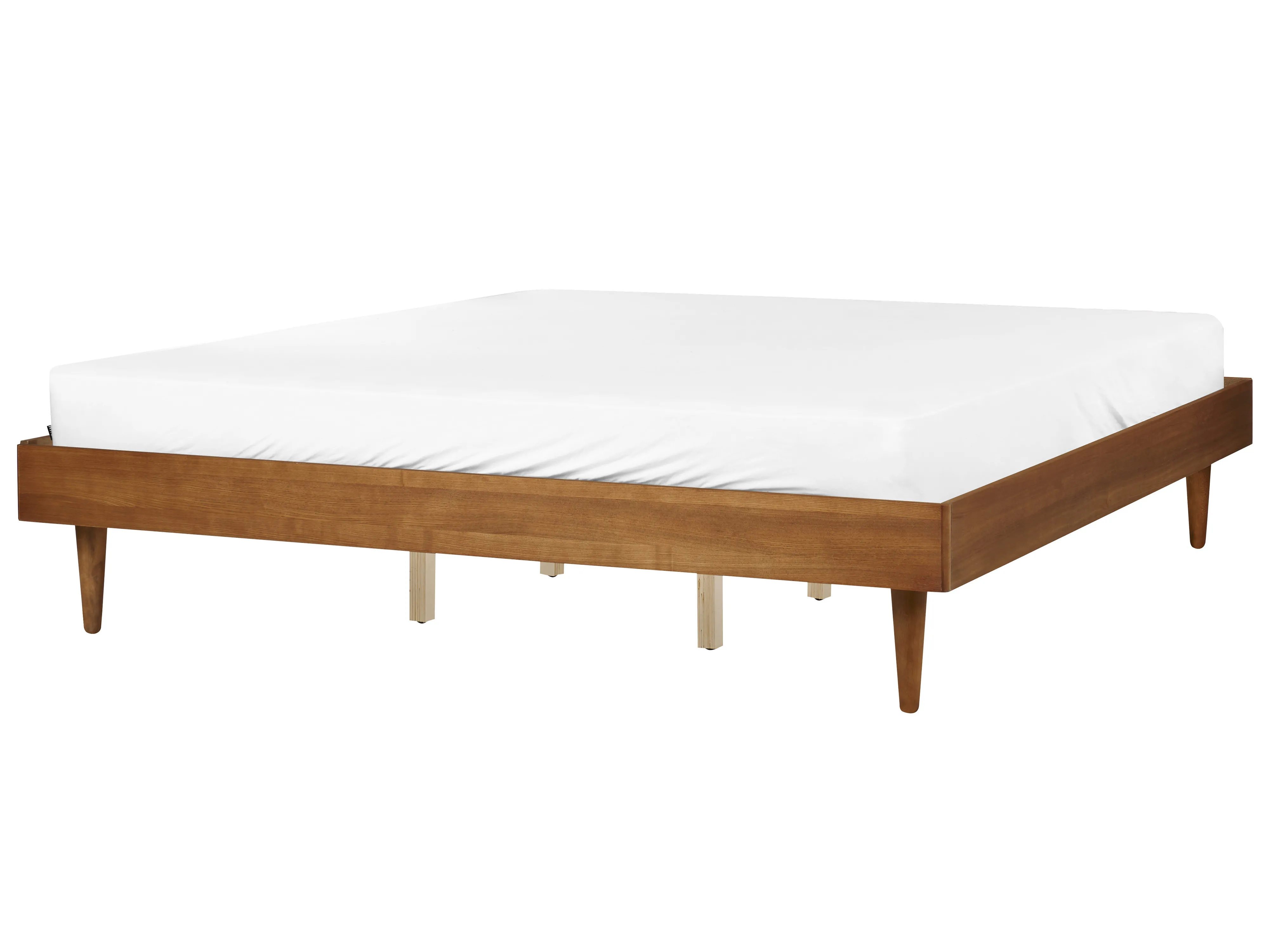 Bed TOUCY 180 x 200 cm (EU Super King) Brown Ash Wood
