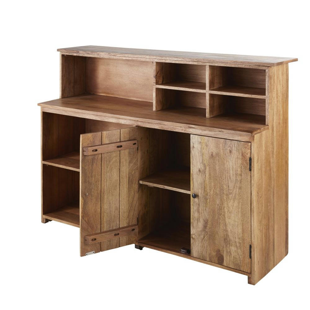 Bondi BUSINESS - Comptoir professionnel en manguier et bois recyclé