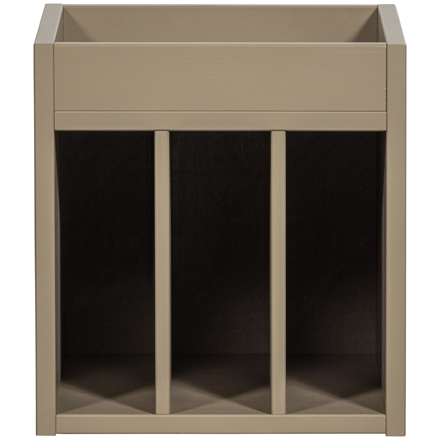 WOOOD platenkast Turner - Grenen - Mud - 47x44x44