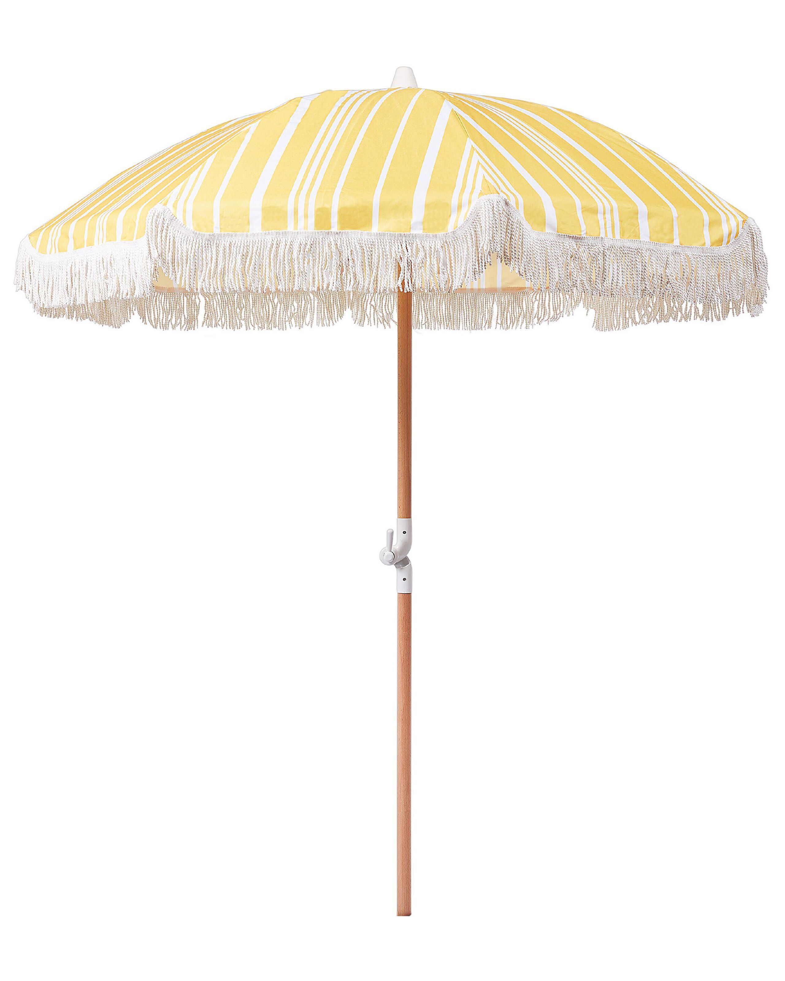 Parasol ogrodowy składany 150 cm żółty