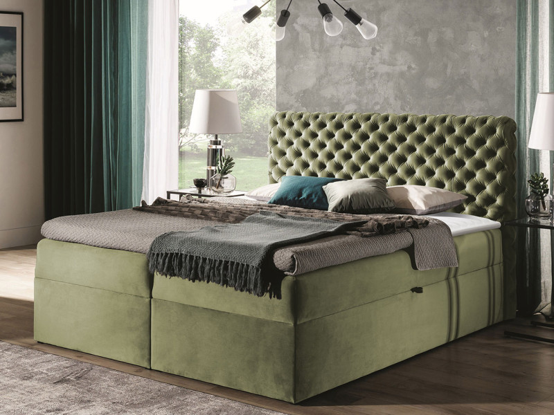 Łóżko kontynentalne Chesterfield 160x200