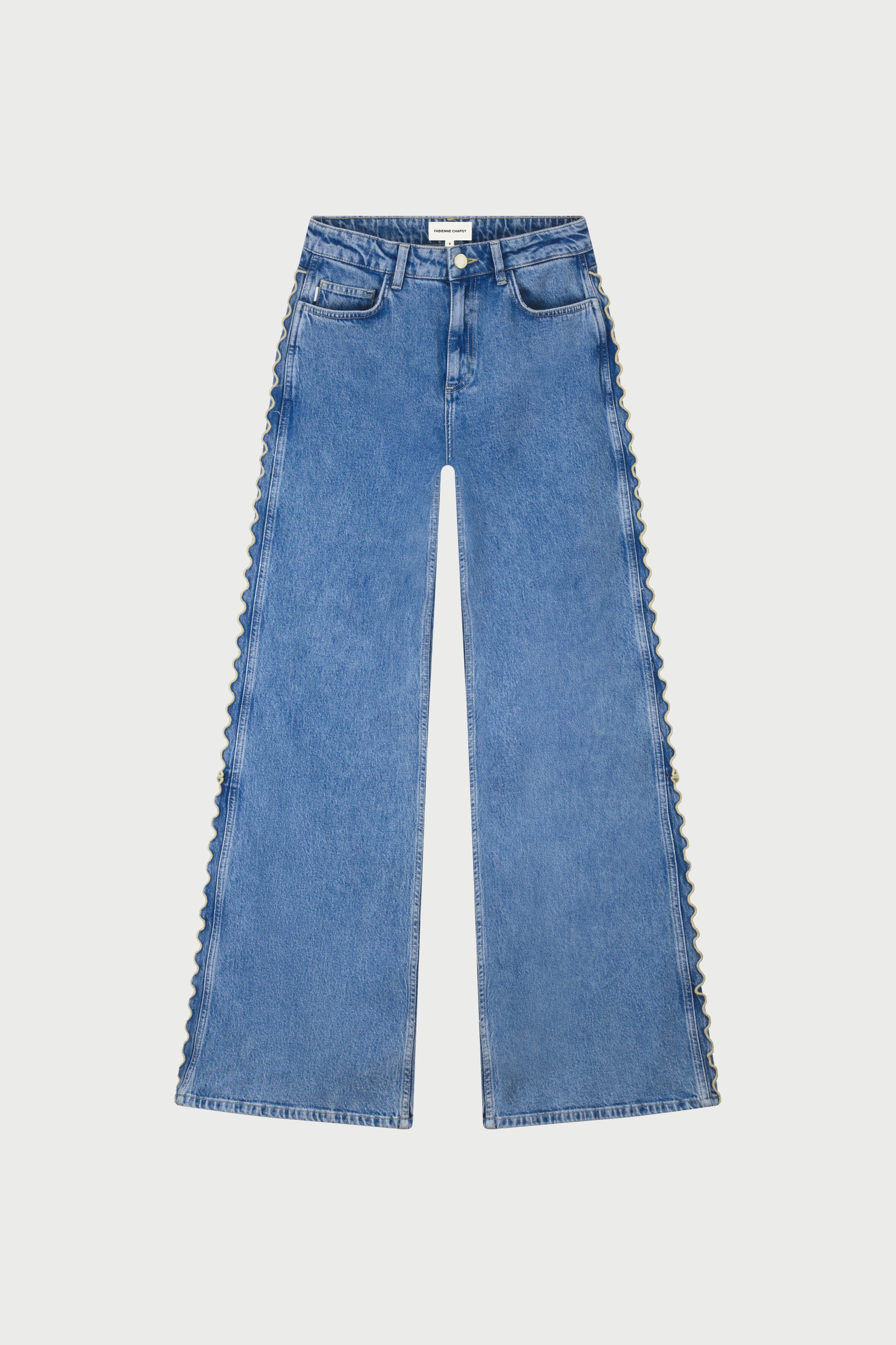 Thea Wide Leg Jeans | Mid Blue