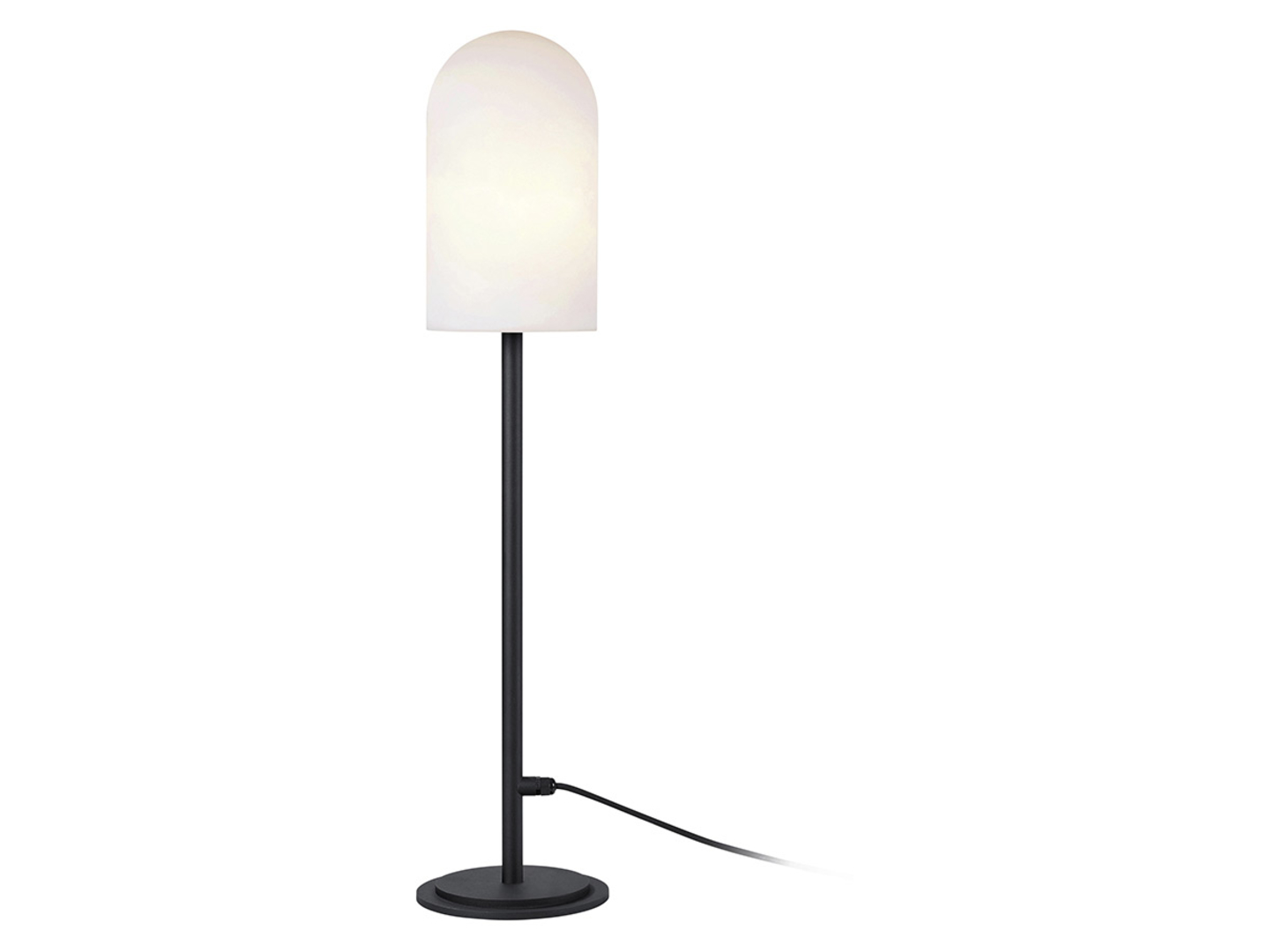 Lampa podłogowa zewnętrzna Afternoon metalowa biało-czarna
