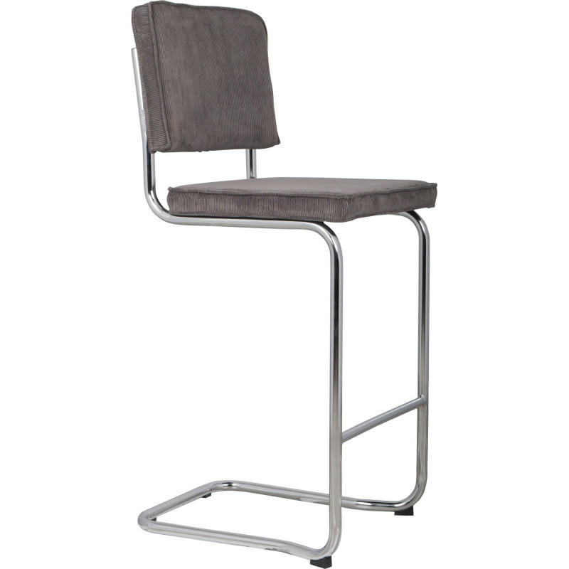 KINK - Tabouret design en tissu gris