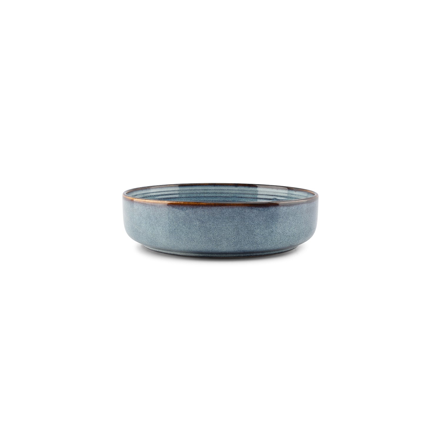 Ona - Diep bord 22xH6cm blauw Duna - Set van 2