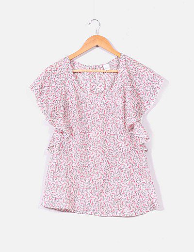 Camaïeu Floral print silk blouse