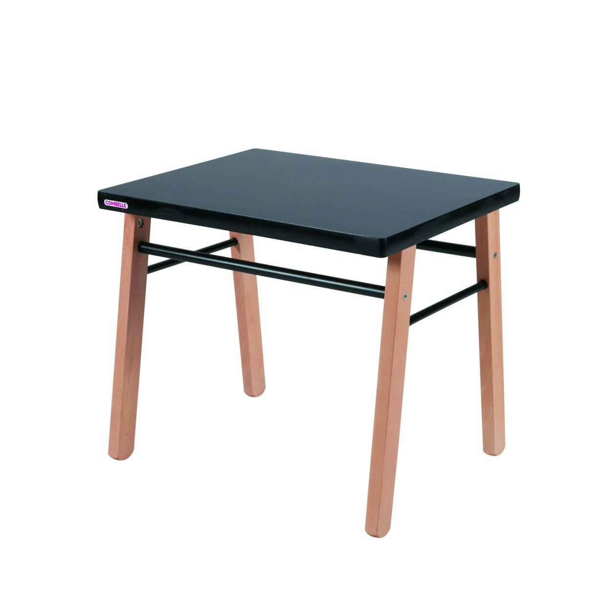 GABRIEL - Bureau enfant en bois bicolore noir 50x43x40cm