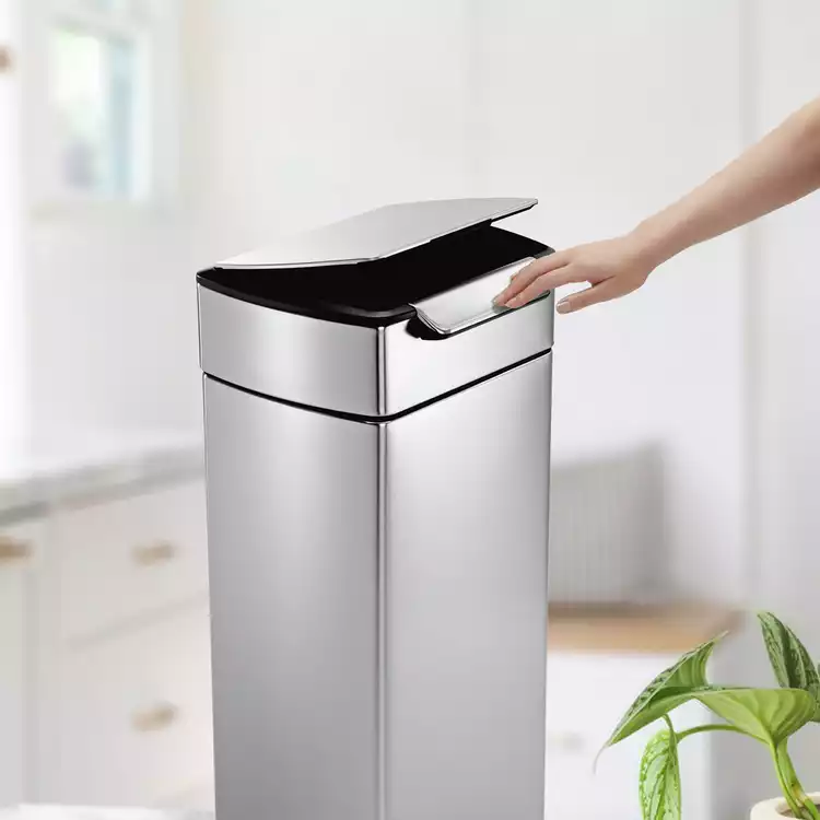 Simplehuman 30 Litre Touch-Bar Kitchen Bin - Stainless Steel